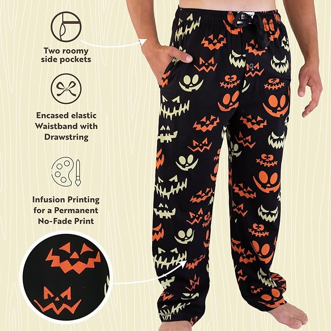 Lazy One Funny Ocean Pajama Pants For Men, Men's Separate Bottoms, Lounge Pants, Fishing PJs