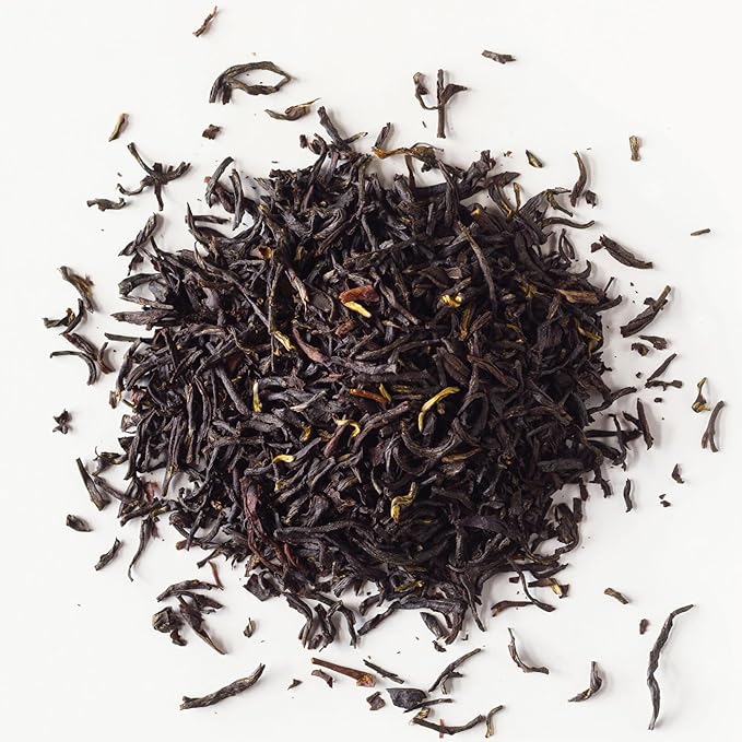 Rishi Tea Earl Grey Tea - Organic Loose Leaf Pure Black Tea with Bergamot Oil, Energizing & Caffeinated - 16 Ounces, 50+ Servings