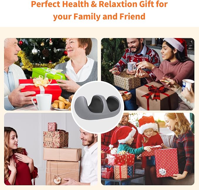 Foot and Calf Massager with Heat, Shiatsu Kneading Foot Massager for Pain Relief, Deep Tissue Massager Machine with Massage Roller, Wired Remote, Gifts for Mom Dad