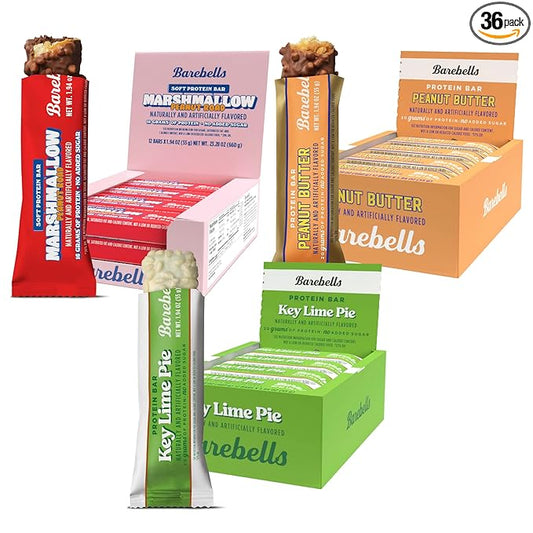 Barebells New On The Block Bundle (3 Mix Pack) – 36 Total Bars, High Protein Snacks, with 16g and 20g Protein & No Added Sugar – On-the-Go Breakfast or Post-Workout Treat