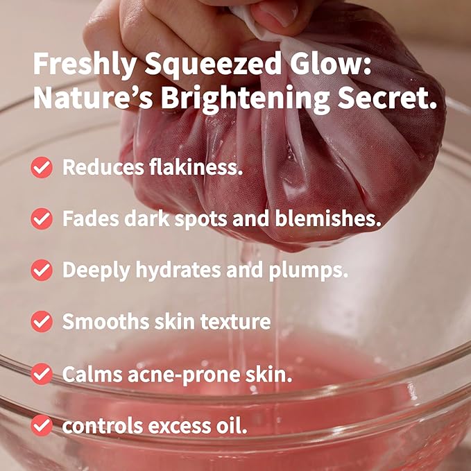 Strawbby Glow Serum - Brightening & Hydrating Korean Dark Spot Corrector Skincare with Fermented Strawberry Juice, Niacinamide 5%, Panthenol 3% and Centella Asiatica for Glass Skin, 30ml