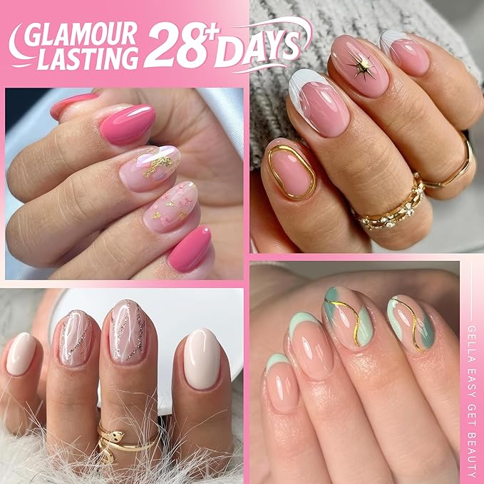 UNA GELLA Oval Round Nail Tips Half Matte 504pcs Short Oval Round Gel Nail Tips Easily Nail Extension for False Fake Acrylic Press On Nails, 12 Sizes Short Gelly Tips