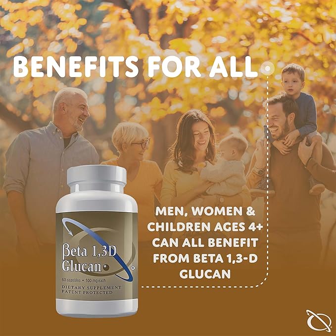 Transfer Point Immune Support Supplement Highly Purified Beta 1,3D Glucan 100 mg per Capsule (b-glucan Fiber) (Pack of 2)