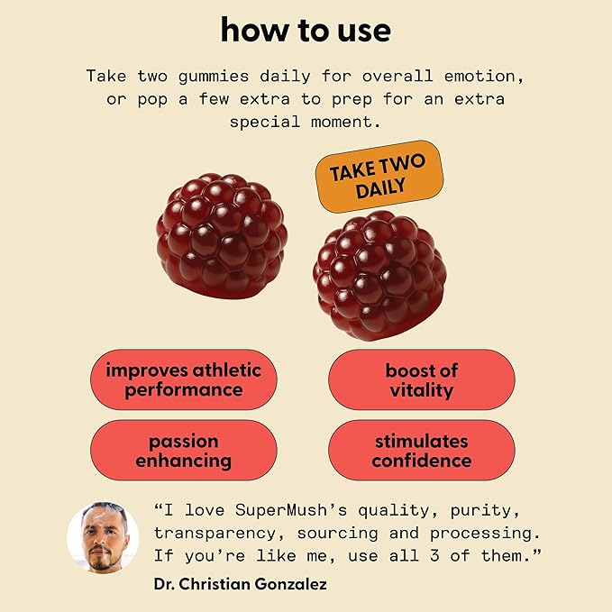 Horny Goat Weed Gummies - Horny Goatweed for Men & Women with Cordyceps, Reishi & Maca Root - Maximize Blood Flow, Ignite Feel-Good Vibes & Lasting Energy