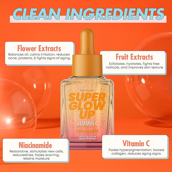 Vitamin C Face Serum – Dermatologist-Tested, Anti-Aging, Brightens & Evens Skin Tone – Hydrating & Revitalizing Korean Skin Care – Vegan, Paraben-Free, Clean Beauty – 1.35 Fl. Oz