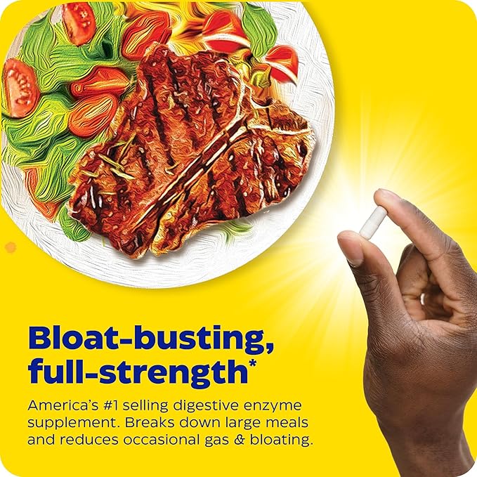 Enzymedica Digest Gold + ATPro, Maximum Strength Digestive Enzymes, Helps Digest Large Meals for Instant Bloating Relief, 45 Count