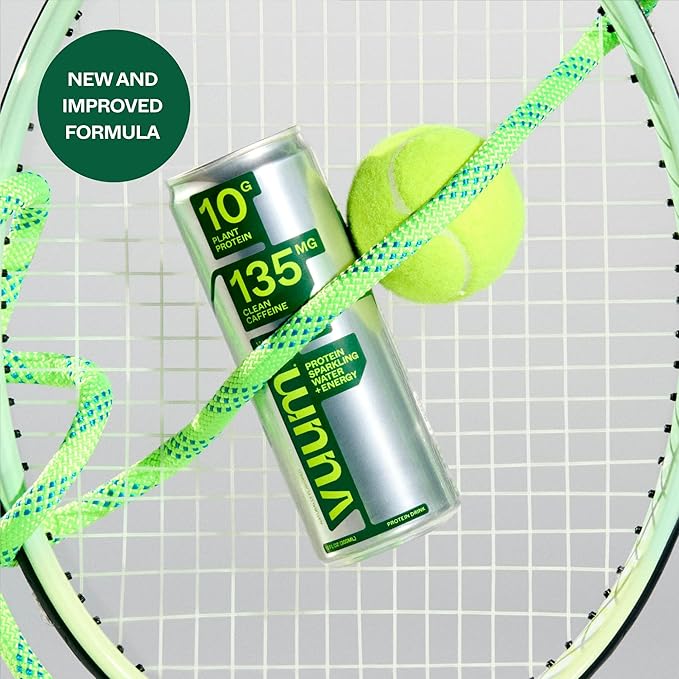 VUUM Sparkling Clear Protein - 10G Plant Protein, Natural Caffeine + Theanine, Sugar Free (Watermelon Key Lime)