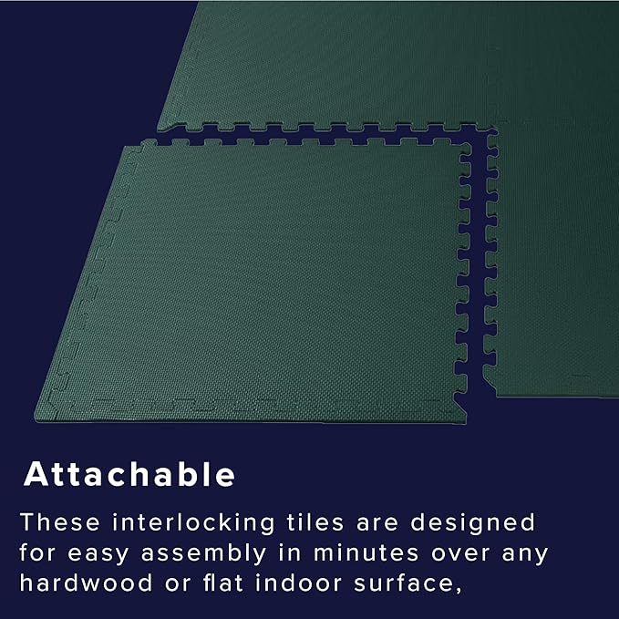 We Sell Mats – ½ Inch Thickness Multipurpose EVA Foam Floor Tiles – Interlocking Floor Mat for Indoor Gym, Playroom, and Home Use