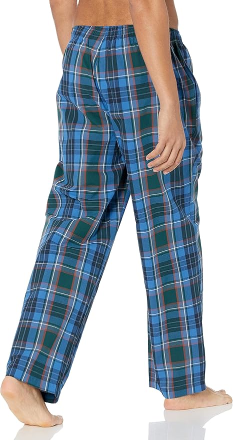Amazon Essentials Mens Straight-Fit Woven Pajama Pant with Pockets