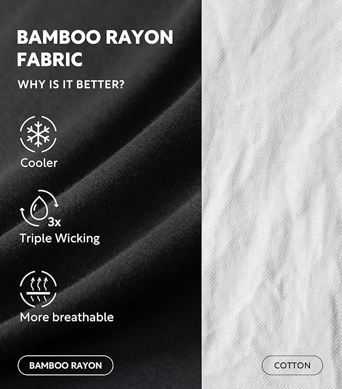 DAVID ARCHY Mens Pajama Shorts Bamboo Rayon Sleep Shorts Soft Comfy Breathable Lounge Pants with Pockets 2 Pack