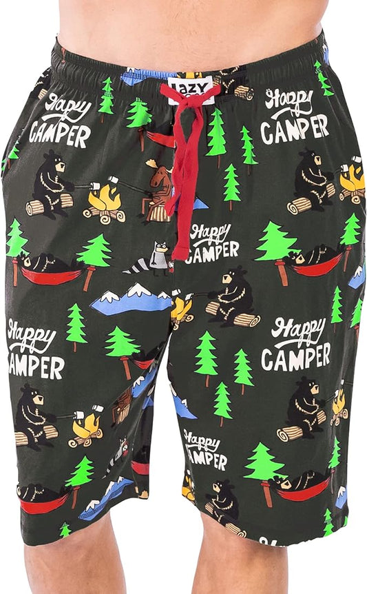 Lazy One Pajama Shorts for Men, Men's Pajama Bottoms, Sleepwear