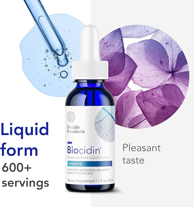 Biocidin Liquid Formula - Biofilm Buster & Broad-Spectrum Botanicals for Gut Detox Cleanse Support - Promotes Microbial Balance, Gut Health & Clearance of Unwanted Microbes (1 Oz)