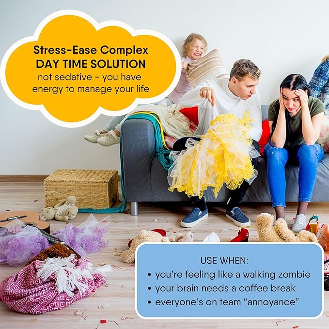 Stress-Relief Herbal Tea Blend with Calming Chamomile, Lavender, Rose, Lemon Verbena, Agrimony, Catnip, Damiana, Holy Basil, Hawthorn Berry, and Skullcap for Relaxation (Herbal Tea)