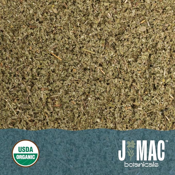 J Mac Botanicals, Organic Rubbed Sage (8 oz), Certified USDA Organic, Dried Rubbed Sage Leaf. Culinary Grade-excellent for sausage making, fresh Albanian harvest