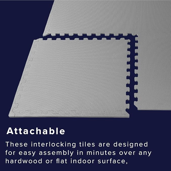 We Sell Mats – ½ Inch Thickness Multipurpose EVA Foam Floor Tiles – Interlocking Floor Mat for Indoor Gym, Playroom, and Home Use