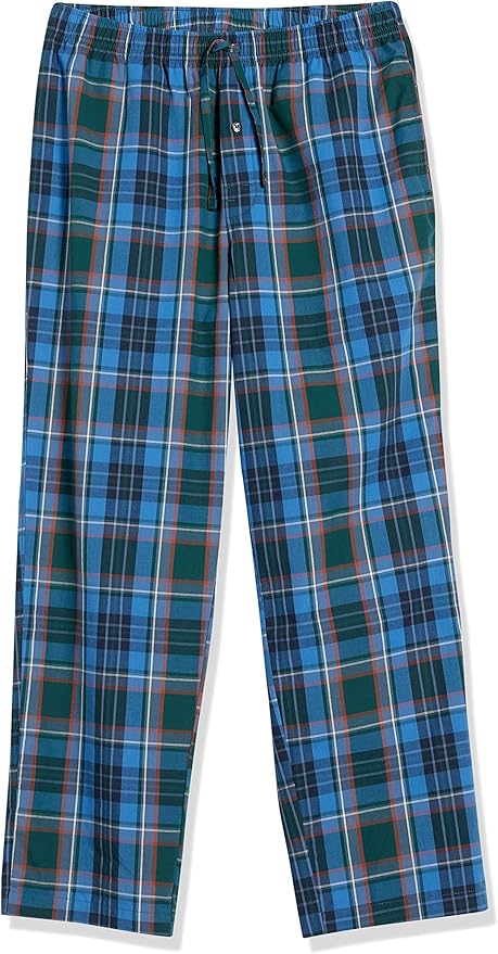 Amazon Essentials Mens Straight-Fit Woven Pajama Pant with Pockets