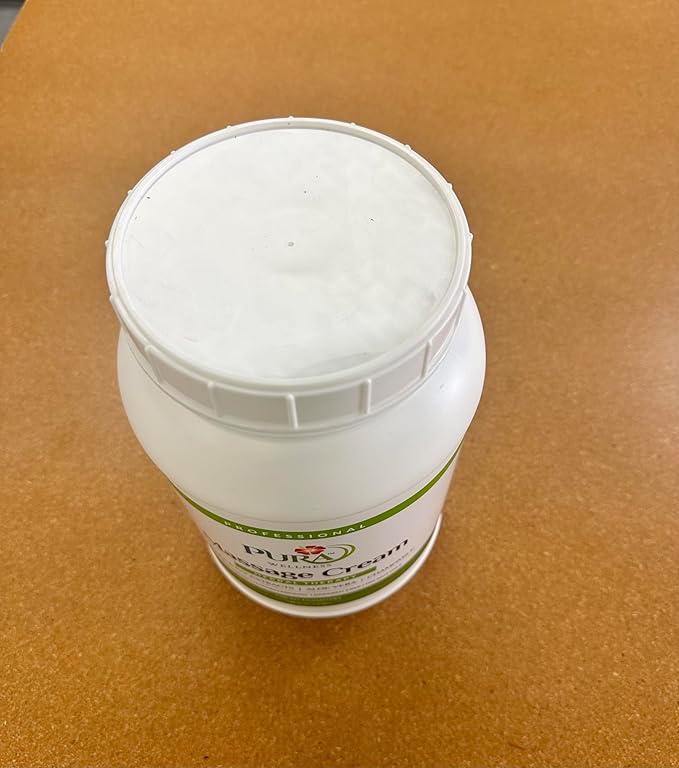 Wellness Professional Herbal Massage Cream, 128oz, Pura Massage Cream for Muscle Relief, Physical Therapy, Professional Deep Tissue Therapy, Massage Deep Tissue