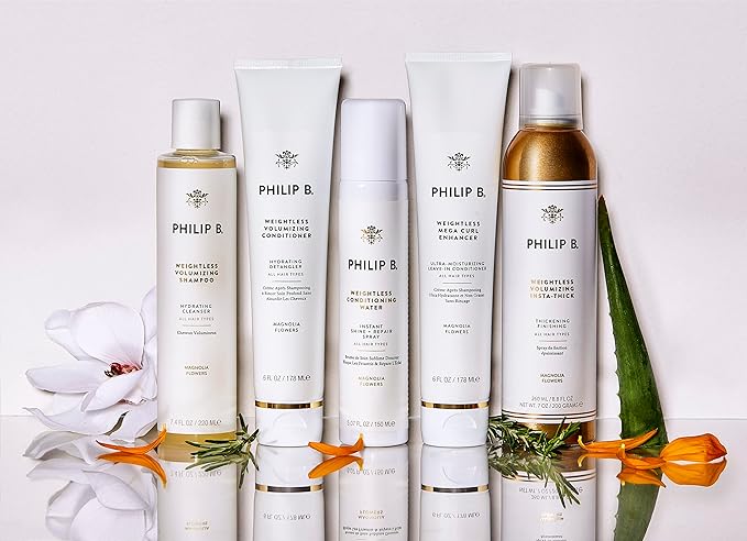 PHILIP B Weightless Volumizing Shampoo, 7.4 fl. oz. (220 ml) - Removes Oil and Product Build-Up, Adds Extra Body, Bounce and Shine