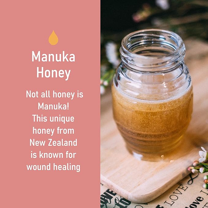 Healthy Skin Lab Manuka Anti-Aging Serum, Enriched with 100% Pure Manuka Honey, Polypeptides & Hyaluronic Acid For Wrinkle Reduction, Intensive Nourishment & Hydration, 1oz