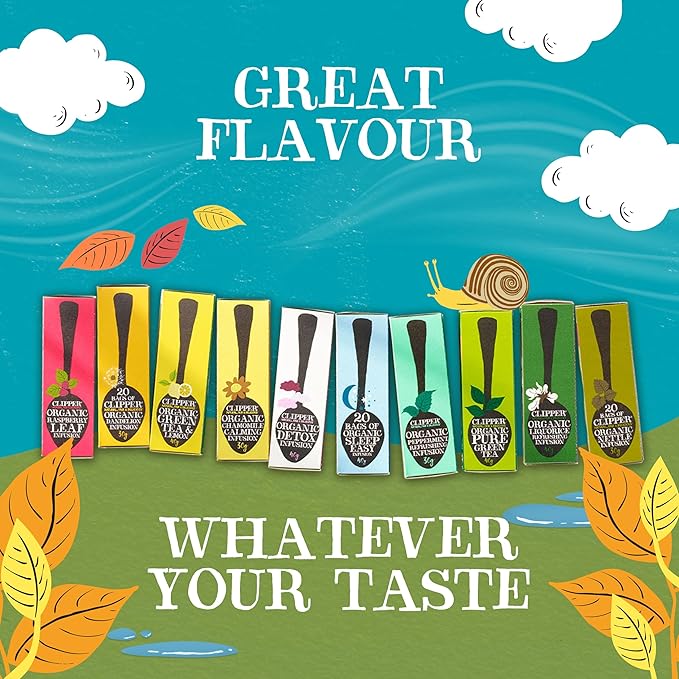 Clipper Tea Lemon & Ginger Teabags – Caffeine Free, USDA Organic, Great Hot or Iced – Aromatic, Natural, Fair & Delicious – 200 Tea Bags