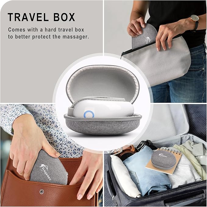 Eye Massager with Heat & Bluetooth Music - Rechargeable Eye Mask for Migraine Relief & Sleep Improvement,Includes EVA Travel Case, Gift for Mom/Dad (Mother's Day/Birthday)