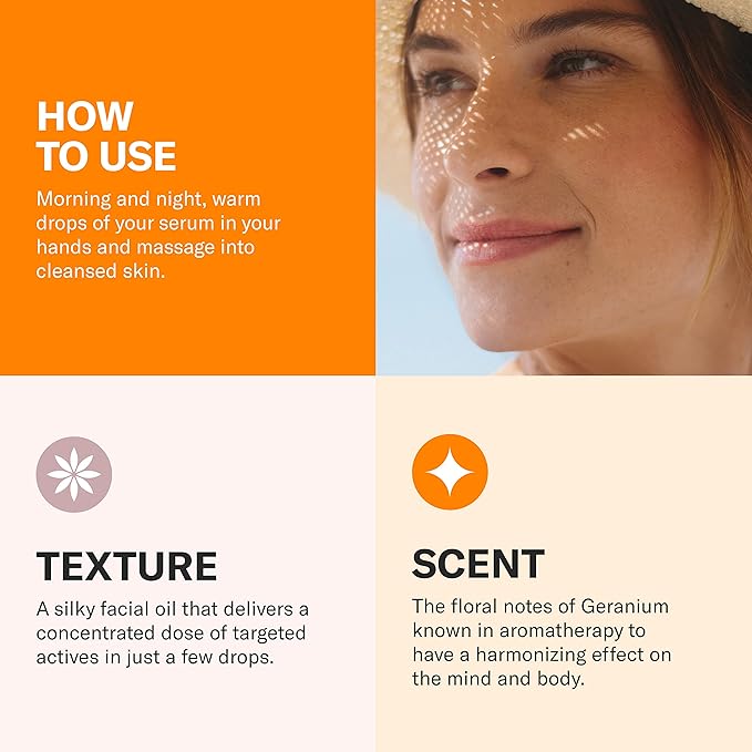 Odacité Brightening Serum Concentrate with Papaya + Geranium for Hyperpigmentation and Glow, Anti-Aging & Dullness - Helps Reduce Look of Dark Spots & Uneven Skin Tone - .17 Fl. Oz