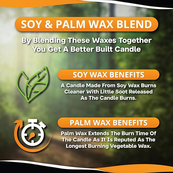 SE 3-Wick Emergency Candle, 36 Hours Long Burning, Top Layer Soy Wax, Great Light Source Gear for Survival, Camping, Blackout & Peace of Mind