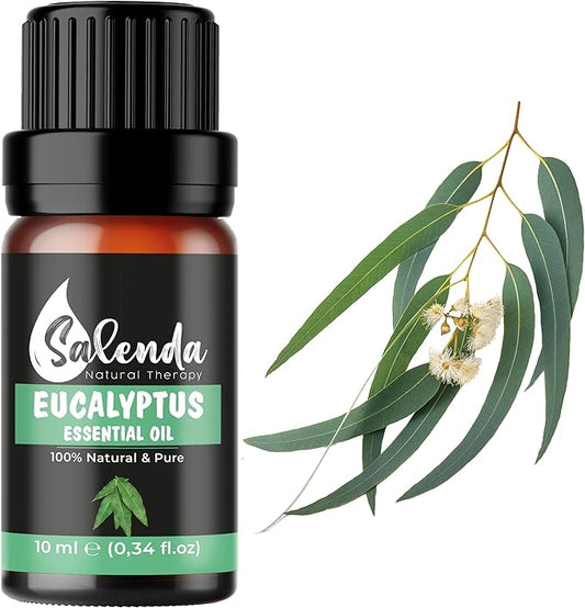 Eucalyptus Essential Oil by Salenda - 100% Pure Natural for Skin, for Diffuser, Humidifier, Aromatherapy-0.34 Fl Oz (10 ml)