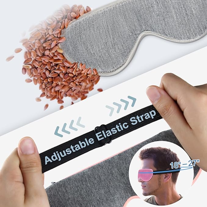 Heated Eye Mask for Dry Eyes USB Electric Warm Eye Compress Heat Eye Masks with Temperature&Timer Control, Eye Heating Pad for Dry Eyes, Stye Treatment, Chalazion, Blepharitis, MGD, Puffy