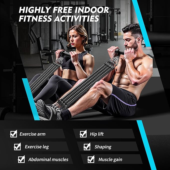 Adjustable Pedal Resistance Bands Set - Home Gym Equipment for Full-Body Workout, Elastic Exercise Bands with Handles for Waist Training, Arm & Leg Strength Building, Sit-Ups, and Pull Training