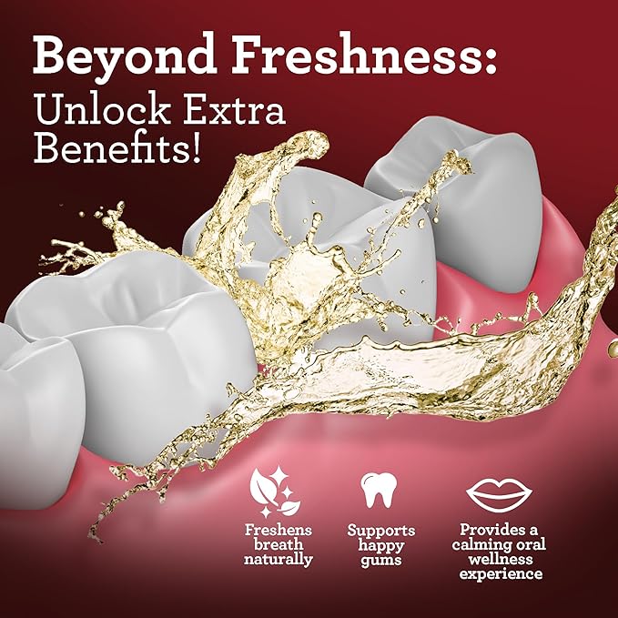 GuruNanda Ashwagandha Oil Pulling (8 Fl Oz) - 100% Pure Blend of Coconut with Essential Oils & Vitamins and Teeth Whitening Strips (7 Treatments)