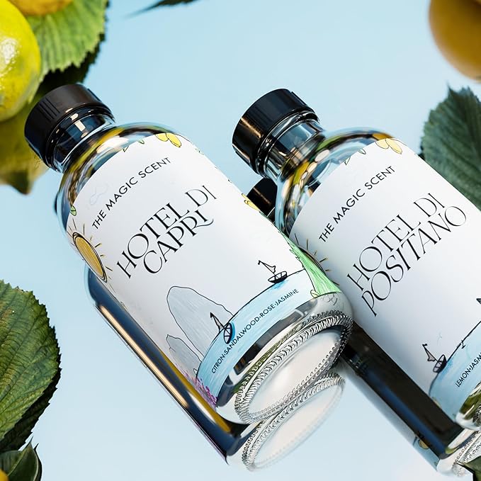 The Magic Scent Hotel Di Capri Hotel Scent Diffuser Oil - Cold-Air & Ultrasonic Fragrance Oil for Diffuser Inspired by Capri, Italy - Essential Oils for Diffusers Aromatherapy (500 ml)