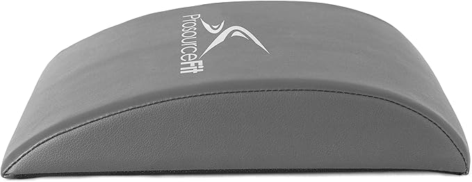 ProsourceFit Abdominal AB Mat 15" x 12" High Density Core Trainer, Black/Yellow