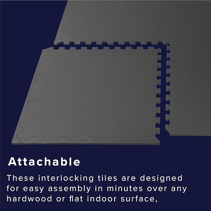 We Sell Mats – ½ Inch Thickness Multipurpose EVA Foam Floor Tiles – Interlocking Floor Mat for Indoor Gym, Playroom, and Home Use