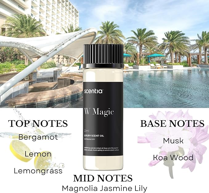 My Way Hotel Diffuser Oil | Aromatherapy Fragrances Inspired by 5-Star Hotels | Luxurious Scents Gift Set-5x20ml Bottles Set-The 1 Hotel Miami Beach & 5-Star Hotels