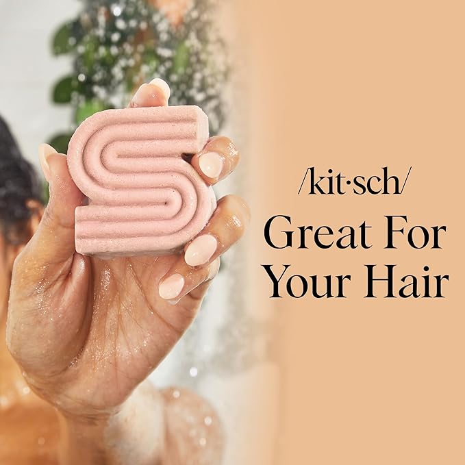 Kitsch Argan Oil Shampoo Bar – Repairing Hair Shampoo for Men & Women – Strengthening, Nourishing Hair Care, Reduce Breakage & Boost Elasticity – Silicone, Paraben & Sulfate Free, Made in USA - 3.2 oz