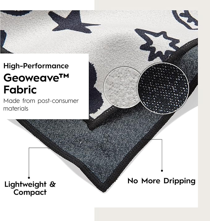GEOMETRY Micro-Loop Beach Towel – Spring & Summer Collection – Quick-Dry, Sand-Resistant, Ultra-Absorbent Compact Towel for Beach & Travel (Earth and Sea)