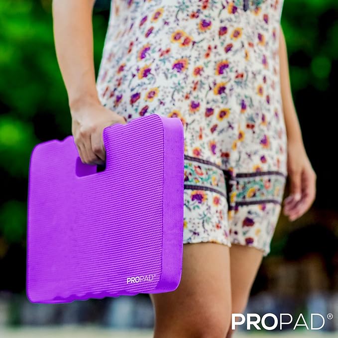 Thick Kneeling Pad, Garden Kneeler for Gardening, Bath Kneeler for Baby Bath, Kneeling Mat for Exercise & Yoga, Knee Pad for Work, Floor Foam Pad, Extra Large (XL) 18 x 11 x 1.5 Inches, Purple