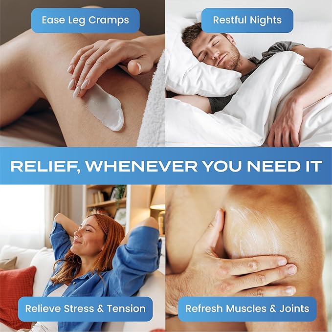 Body Restore Magnesium Lotion with Arnica & MSM - Christmas Stocking Stuffers, White Elephant, Sleep Support, Muscle & Joint Relief, Birthday Gifts for Women, Men, Travel Essentials - Peppermint