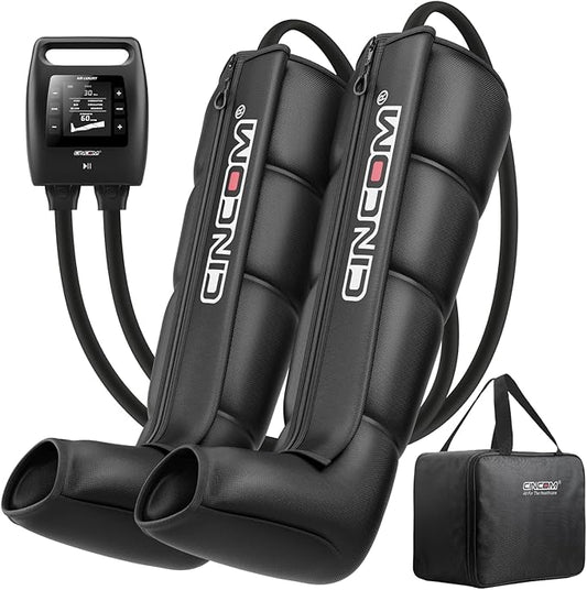 CINCOM Cordless Leg Recovery System with Dynamic Compression Massage Technology - 3 Different Sizes for Everyone (Small)