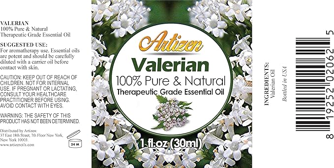 Artizen 30ml Oils - Valerian Essential Oil - 1 Fluid Ounce