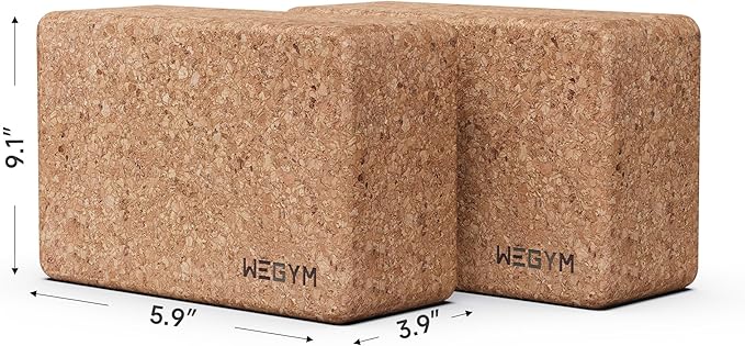 WeGym Yoga blocks with Anti-Slip, Comfortable Grip, Sturdy Sides for Secure Workouts at Home, for Yoga, and Pilate Training