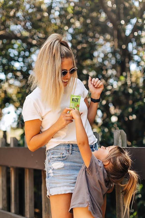 KiZE Energy Bars - Peanut Butter - Gluten Free, Non-GMO, and High Protein Meal Replacement Energy Bars, Clean and Simple Food Ingredients - 10g High Protein Snacks, (10 Count)