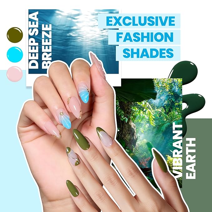 Beetles Gel Nail Polish Set - Chroma Dreams 100 Colors Polish Kit, Pink Blue Orange Purple Fall Winter Gel Nail Colors, with 5Pcs Base Top Coat Soak off UV Gel