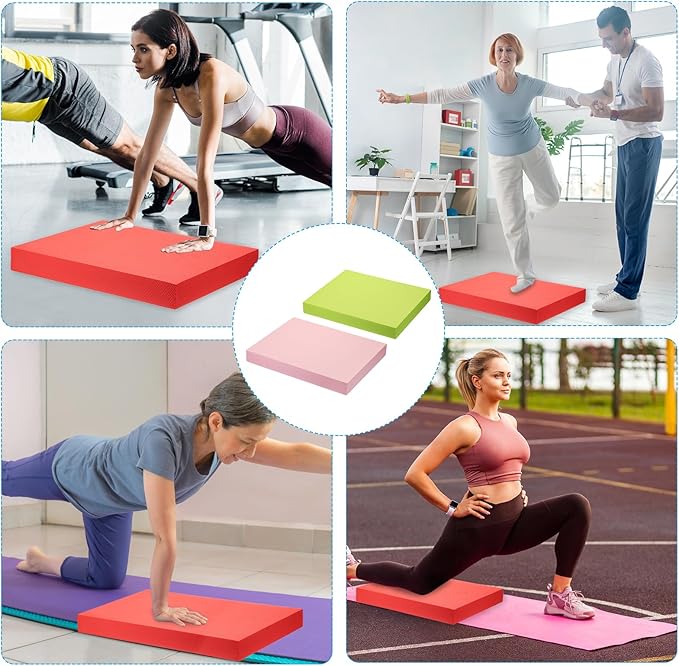 PATIKIL Balance Pad, Non-Slip TPE Foam Pad Cushion Exercise Yoga Mat Knee Pads for Fitness Stability Core Training Stretching
