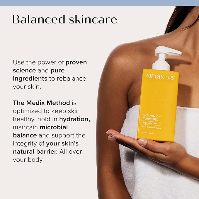 Medix 5.5 Women Vitamin C Cream + Anti Aging Argan Oil Cream Skin Care | Moisturizer Body Cream & Face Lotion | Brightening Body Lotion | Uneven Skin Tone, Wrinkles, & Sun Damaged Skin | 2 Piece