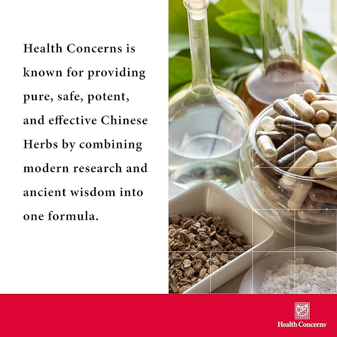 Health Concerns Nine Flavor Tea – Immune Support, Kidney Support & Lymphatic Health – Chinese Herbal Supplement for Oral Health, Night Sweats, Blurred Vision – 90 Capsules