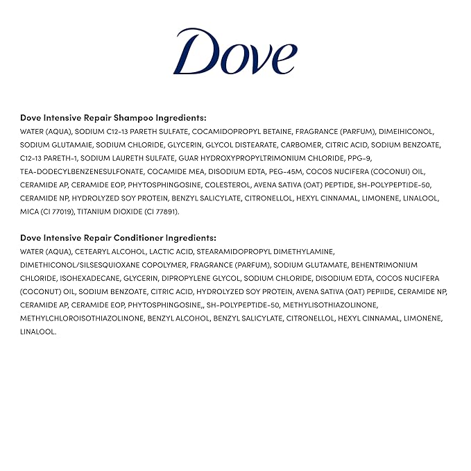 Dove Shampoo Intensive Repair 28 Fl oz Conditioner Intensive Repair 28 Fl oz