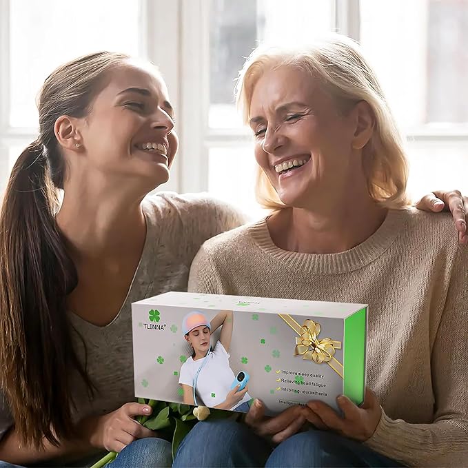 Head Massager,Scalp Massager,Relief Headaches,Fatigue,Stress,Sleep aid,Hangover with Airbag Kneading,Constant Temperature Hot Compress for Head (Pink)