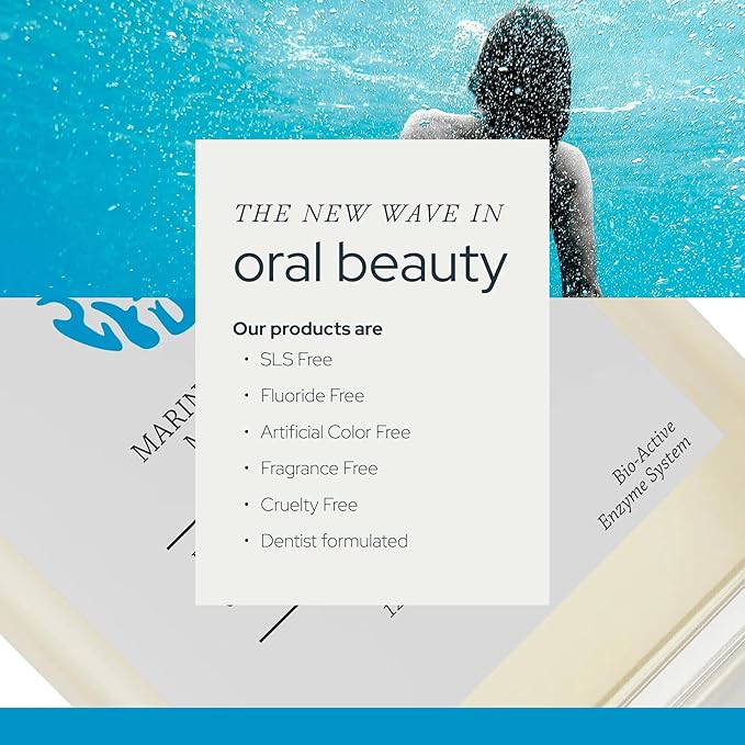 Olas Alcohol Free Mouthwash & Oral Rinse - Marine Bio-Active Mouth Rinse with Essential Oils & Antioxidants for a Healthy Oral Microbiome - Fluoride Free Natural Mouthwash (500 ml)